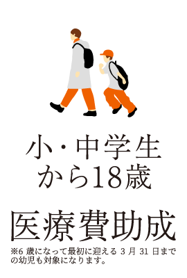 小・中学生から18歳 医療費助成