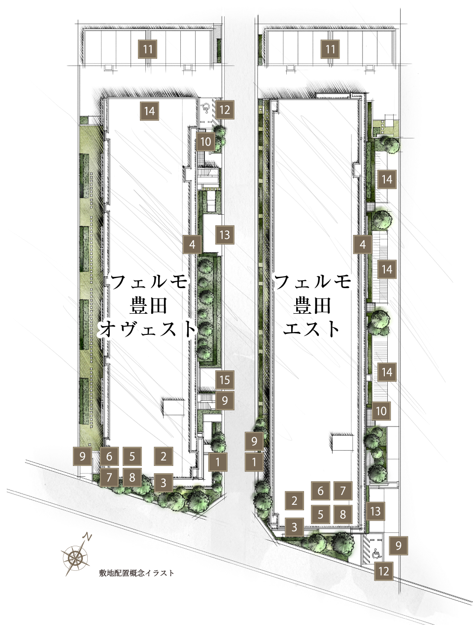 敷地配置図